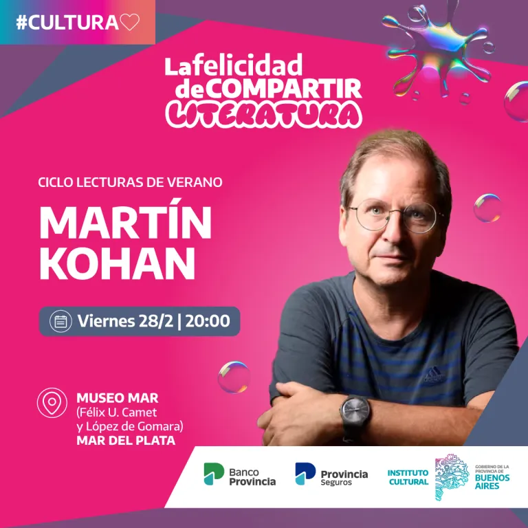 Ciclo Lecturas de verano: Martin Kohan